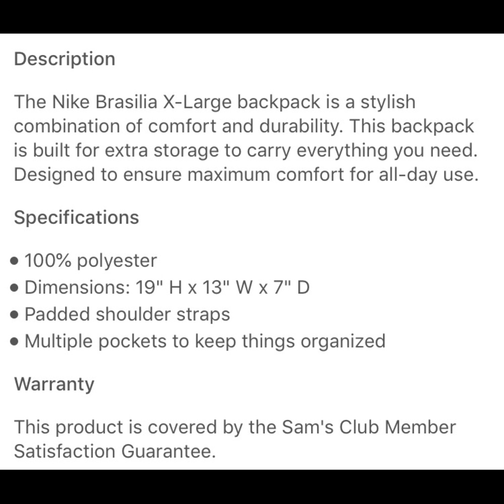 Nike Brasilia XL Backpack - Picture 6 of 6